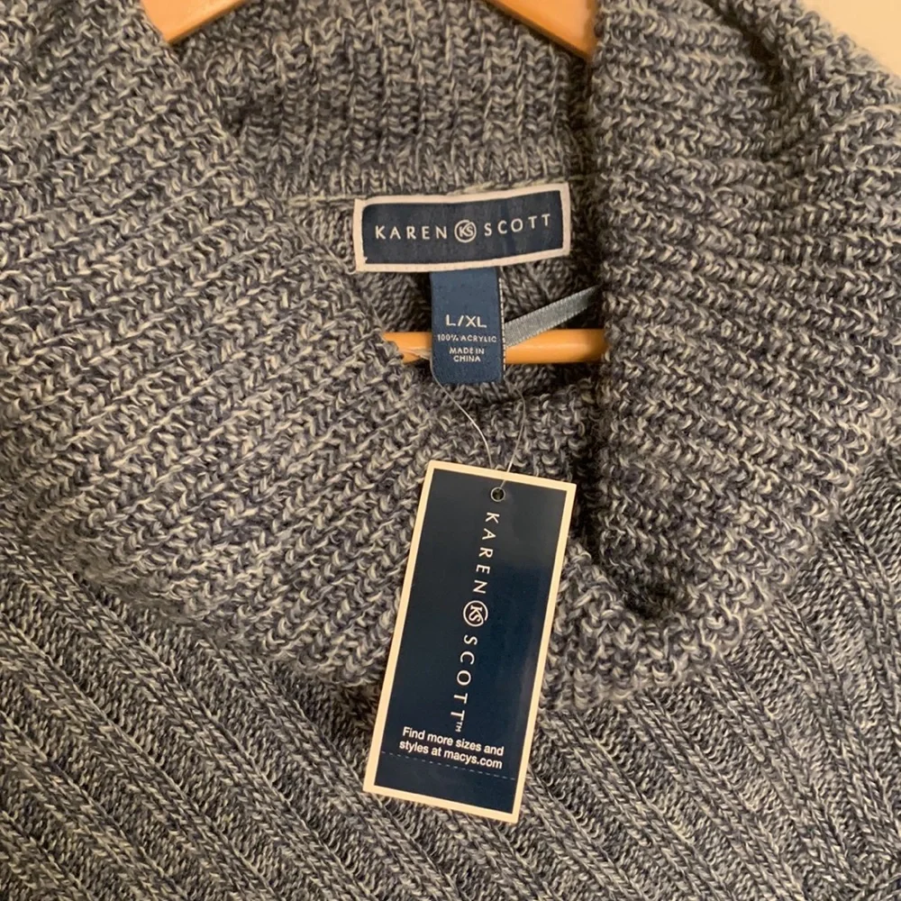 NWT Karen Scott Poncho - Picture 3 of 8